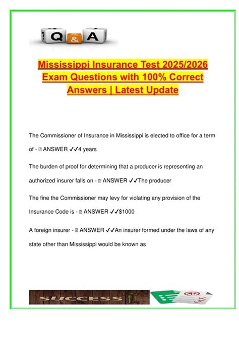 Mississippi Insurance License Practice Test