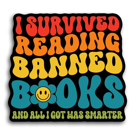 Amazon I Survived Reading Banned Books Sticker I Read Banned Books