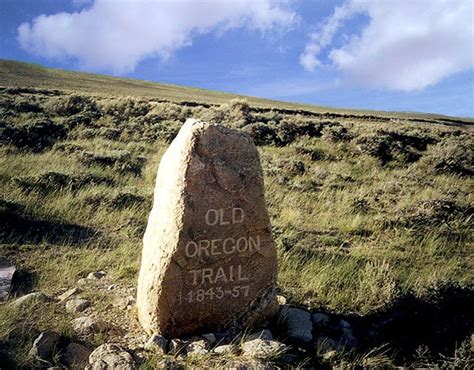 This Monument In South Pass Marks The Point Where The Trail Crosses The Continental Divide