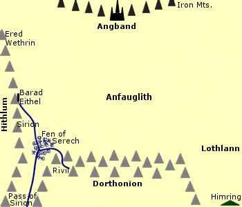 tolkiens legendarium - Why is Thangorodrim/Angband not visible in the ...