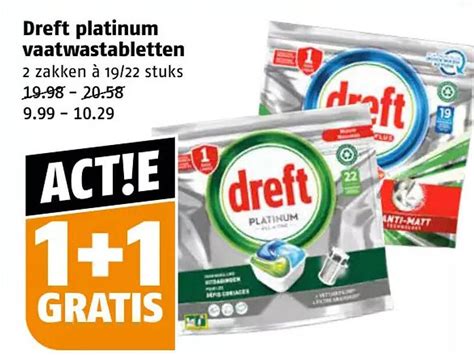 Dreft Platinum Vaatwastabletten Aanbieding Bij Poiesz