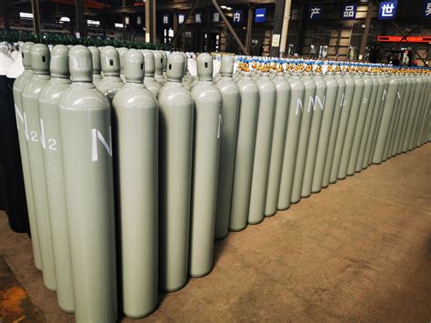 47L 150bar5 4mm High Pressure Vessel Seamless Steel Nitrogen N2 Gas