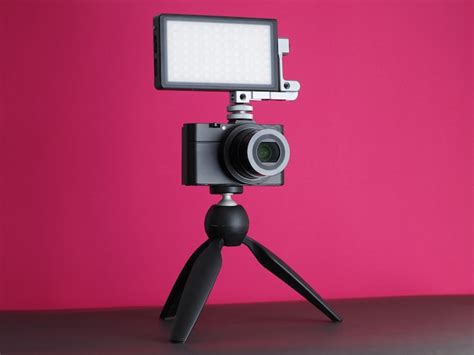 Компактная портативная камера на штативе со светодиодной подсветкой rgb ...