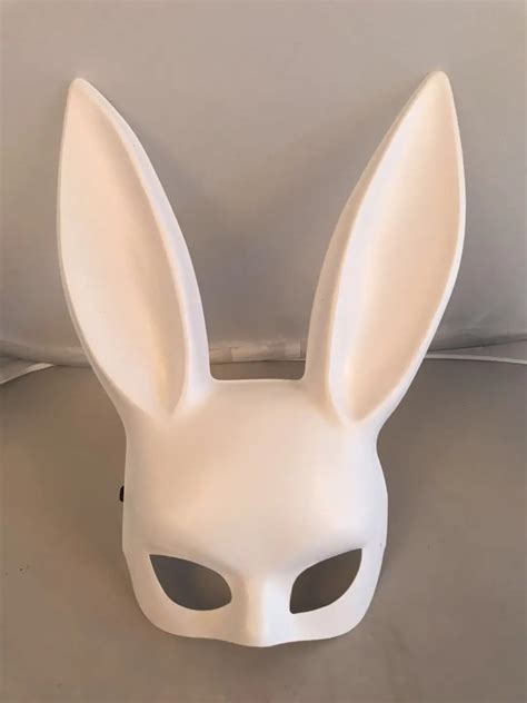 Mark Black Women Girl Sexy Rabbit Ears Mask Cute Bunny Long Ears