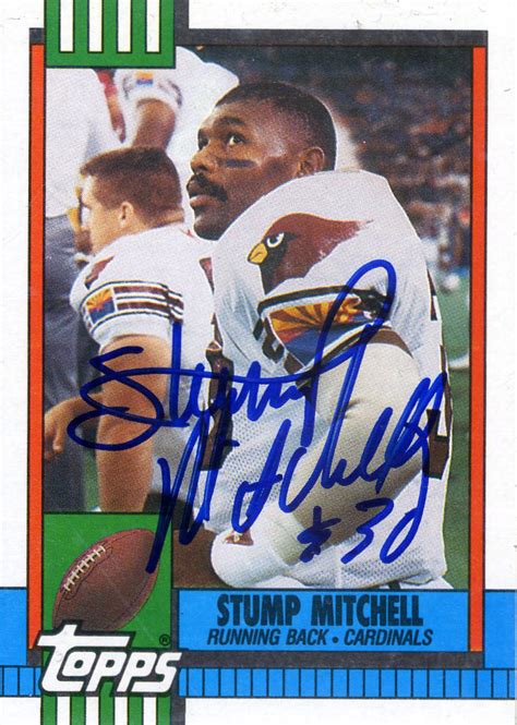 stump mitchell | The Football Autograph Encyclopedia