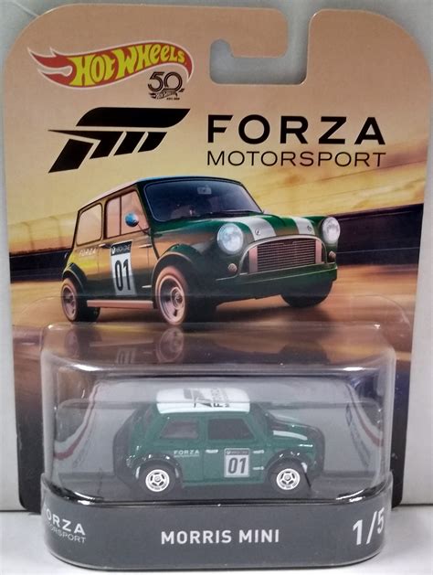 Green Morris Mini Hot Wheels HW Forza Motorsport Series Scale