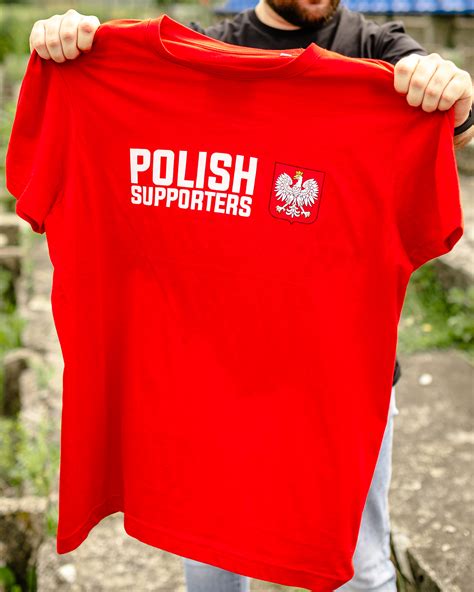 Czerwona Koszulka Polish Supporters Sklep