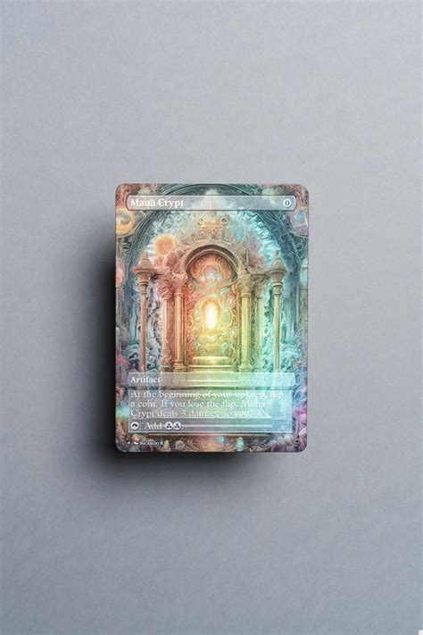 FOIL Mana Crypt MTG Custom Cards , Commander Alternate Art Magic MTG ...