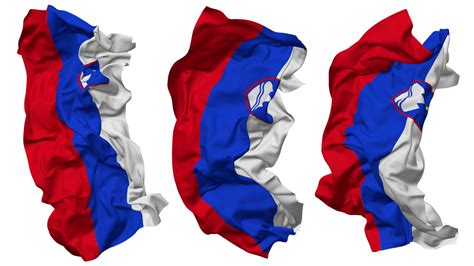 Free Slovenia Flag Waves Isolated In Different Styles With Bump Texture 3d Rendering 22036776