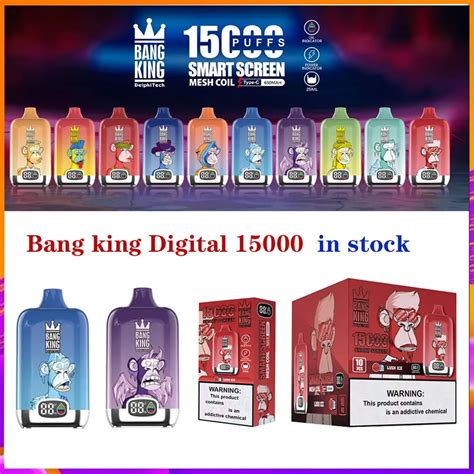 Original Bang King Digital Puffs Vape Jetable Bo Te E Cigarettes