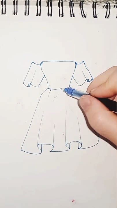 رسم فستان سهل للمبتدئين اكسبلور Design Drawing فن Art ازياء