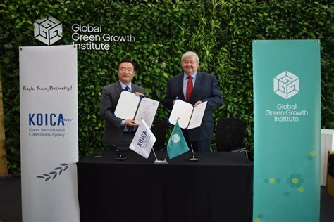 Gggi Signs An Mou With Koica Global Green Growth Institute