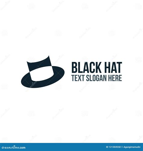 Black Hat Logo Company And Business Stock Illustration Illustration