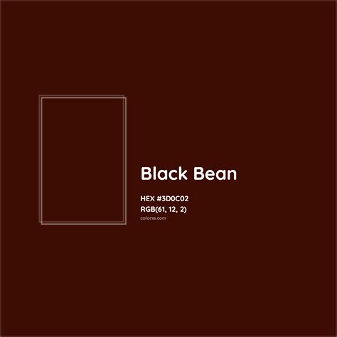 About Black Bean - Color meaning, codes, similar colors and paints - colorxs.com