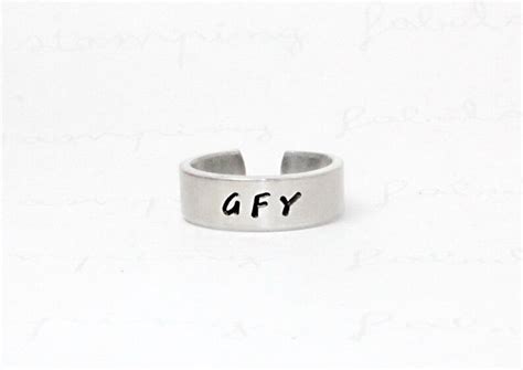 Mature Content GFY Ring Go Fck Yourself Ring Etsy