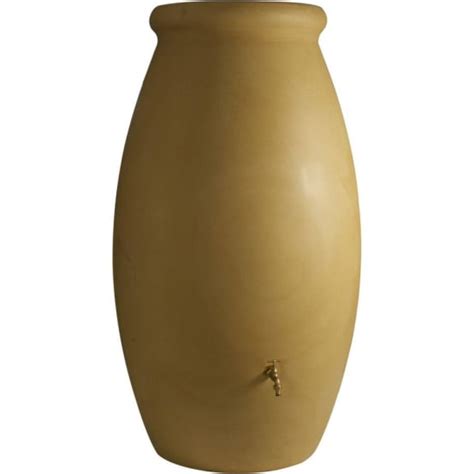 Récupérateur d eau de pluie BELLIJARDIN en jarre beige 500 L Gamm vert