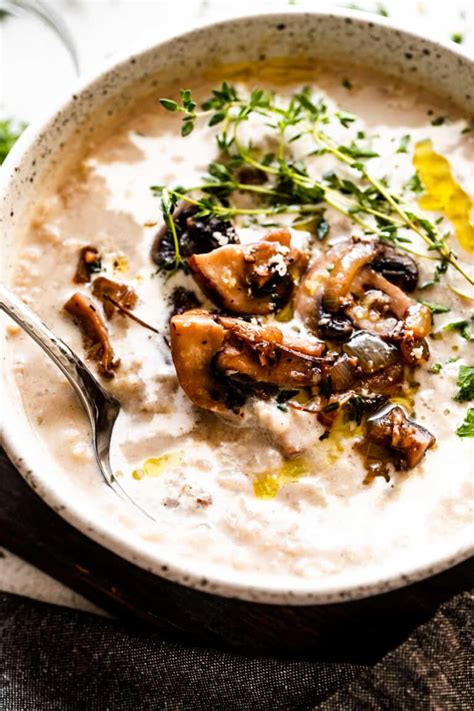 Cream of Mushroom Soup with Rice | Diethood