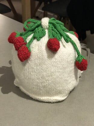 Strawberry Fields Tea Cosy Knitting Crochet Pattern By Buzybee Lovecrafts