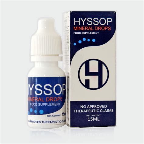 Phc03 A 1 Bottle Hyssop Mineral Eye Drop 15ml Each Dropper Cataract And Blurriness Remover 😍