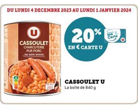 Promo Cassoulet U Chez Hyper U Icatalogue Fr