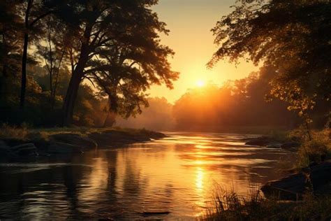 River Sunrise Stock Photos, Images and Backgrounds for Free Download