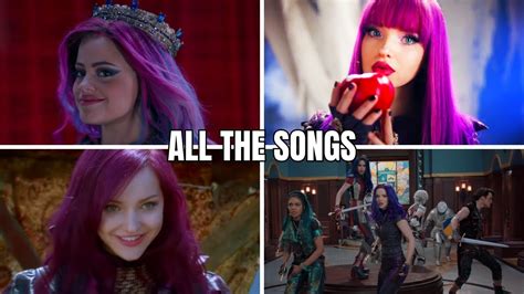 Disney Descendants 123 All The Songs Compilation Youtube