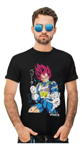 Playera Vegeta Dios Dragon Ball Anime Goku Caballero Dama Meses Sin