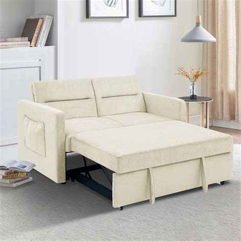 Zechuan Convertible Sofa Bed With Pull Out Bed Sleeper Sofa Bed