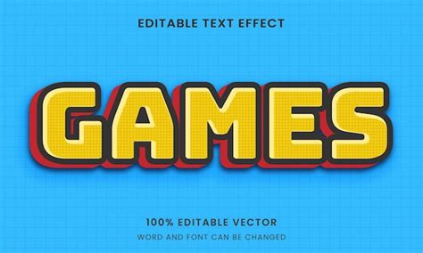 Efecto De Texto Editable De Estilo Gr Fico De Juego Vector Premium