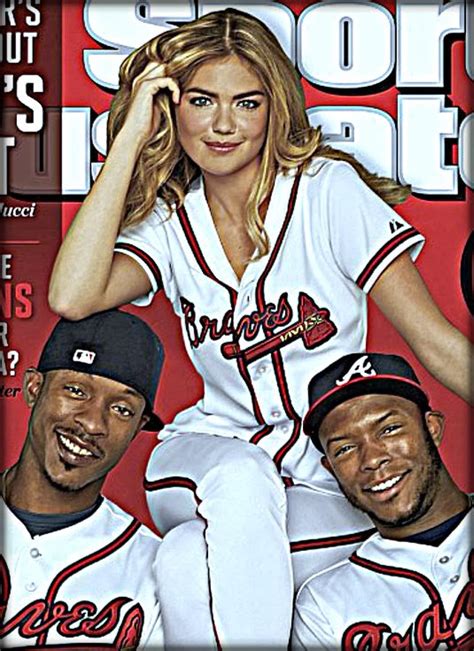 Kate Upton Poses With Braves Stars Ditches Her Bikini For MLB Uniform Next Celebrities