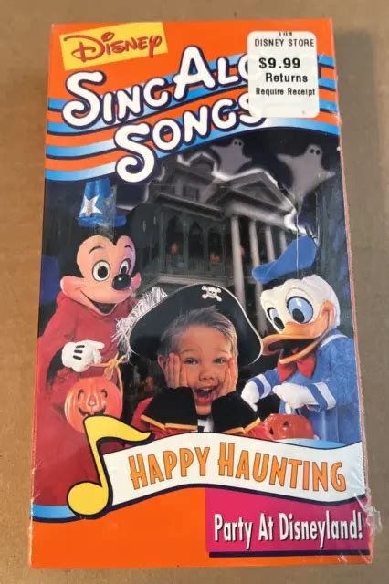 Disney Sing Along Songs Happy Haunting Party At Disneyland Vhs Tape