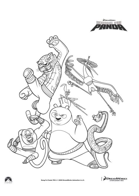 Dessins Gratuits à Colorier Coloriage Kung Fu Panda à imprimer