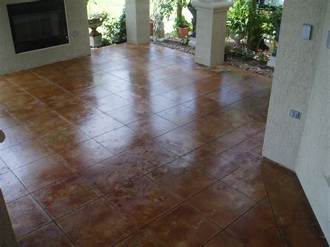 Stained Concrete Floors |Stamped Artistry Houston, TX