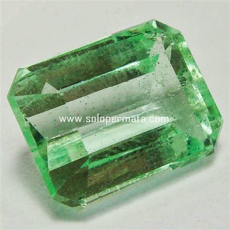 Batu Permata Zamrud Emerald Beryl Sp Garansi Natural Asli