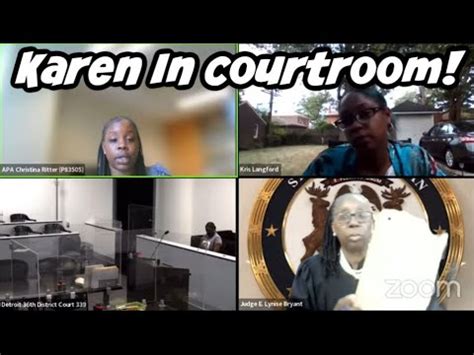 Karen In Th District Court Youtube