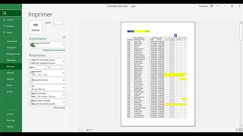 comment faire un planning de congé de son personnel sur Excel partie 3