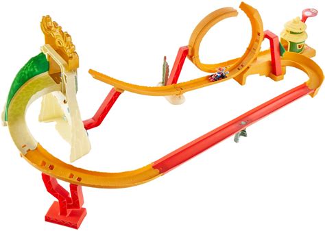 Best Buy Hot Wheels Super Mario Jungle Kingdom Raceway Hmk