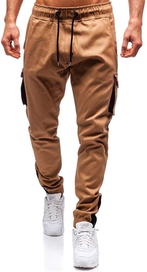 Cindeyar Homme Pantalons Mode Casual Cargo Sportwear Jogging Pantalons