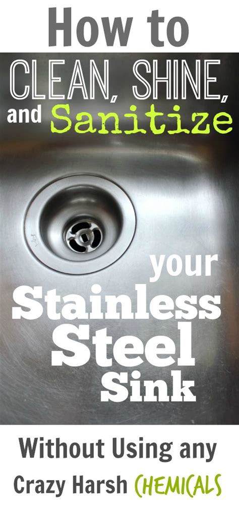 How To Clean Shine And Sanitize Your Stainless Steel Sink