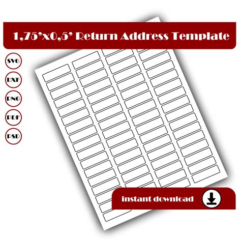 Return Address Labels template, Return Address stickers temp - Inspire ...