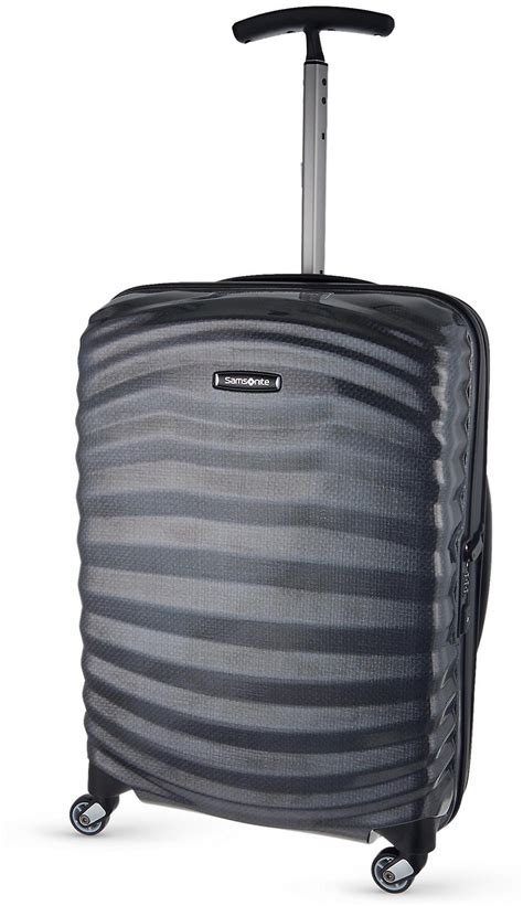 Samsonite Lite Shock Spinner Four Wheel Cabin Suitcase In Black Lyst