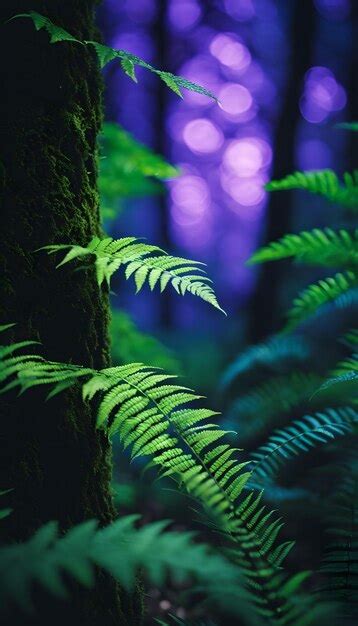 Premium AI Image | New Growth in the Ferns Wallpaper