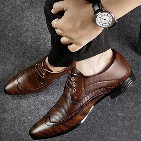 Rontex Men's Synthetic Leather Formal Shoes for Men's/Office Wear ...