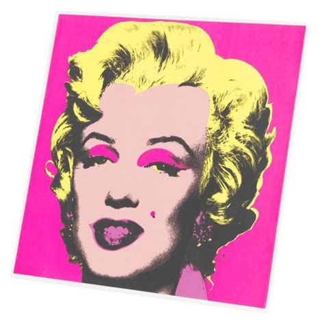 Tableau Décoratif Andy Warhol Portrait Marilyn Monroe Pin Up Rose Pop