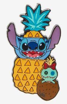 63584 Pineapple Stitch Hot Topic Summer Stitch Blind Box Loungefly Disney Pin
