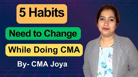 Cma Success Hacks Break These Destructive Habits Now