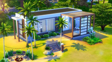 Modern Tiny House Sims 4 Speed Build Youtube