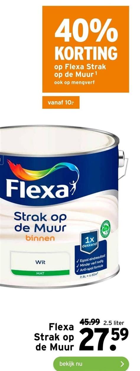 Flexa Strak Op De Muur 2 5 Liter Aanbieding Bij GAMMA