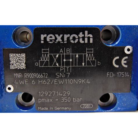 Elettrovalvola Rexroth We H X Ew N K R