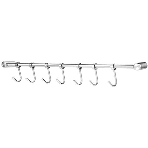 Wallniture Gourmet Kitchen Rail With 7 Hooks Wall Mounted Wrought Iron